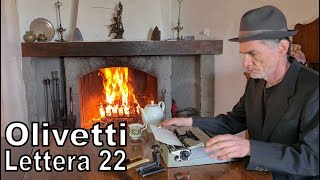 Olivetti Lettera 22 a typewriter from 1950 its hystory amp how does it work Video N°53 [upl. by Lucic]