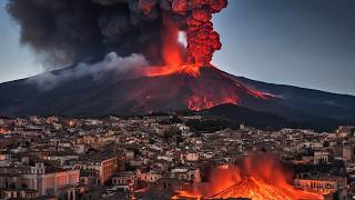 Italy under ash Etnas ongoing eruption obscured the sun and sky over Sicily [upl. by Flory716]