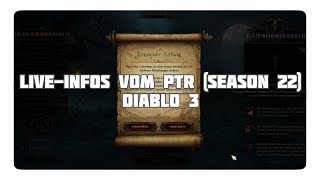 LiveInfos vom PTR Season 22 Patch 2610 [upl. by Stanleigh]