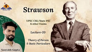 Strawson Concept of Person Philosophy for UPSC CSE State PSC UGC NET MA BA [upl. by Auhsaj]