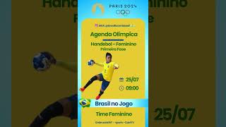 Agenda Olímpica Handebol  Feminino  Primeira Fase [upl. by Etom871]