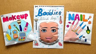 Roblox Makeup baddies Blind bag Paper 💅 ASMR 💖 satisfying opening blind box  Handmade [upl. by Suivatal]