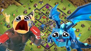 Dumb Electro Dragon spammer EXPOSED by rushed TH12  Clash of Clans [upl. by Nadean]