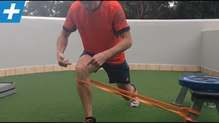 Powerband lateral resistance for hip and knee stability  Feat Tim Keeley  No29  Physio REHAB [upl. by Sugna]