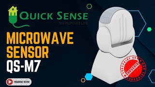 QUICK SENSE MICROWAVE SENSOR QSM7  MOTION SENSOR [upl. by Moll]