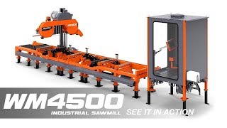 WM4500 Industrial Sawmill in Action  WoodMizer [upl. by Karry111]