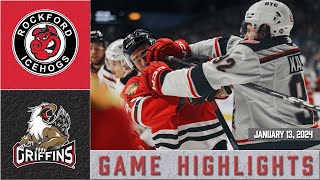 IceHogs Highlights IceHogs vs Griffins 11324 [upl. by Ateval]