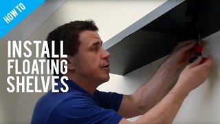 How To Hang Floating Shelves On A Stud Wall [upl. by Bobbee]