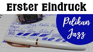 Pelikan Jazz Noble Elegance Pearl  Unboxing und erster Eindruck [upl. by Yvel512]