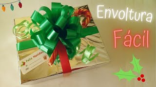 🎄Envoltura fácil para Regalos con Papel Metálico Cómo envolver regalos para Navidad fácil [upl. by Chickie992]