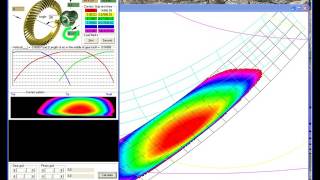 3D Tooth Contact Analysis TCA on a spiral bevel gear [upl. by Aretina]