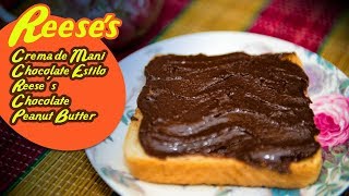 Crema de Mani de Chocolate Estilo Reese´s Chocolate Peanut Butter [upl. by Marzi162]