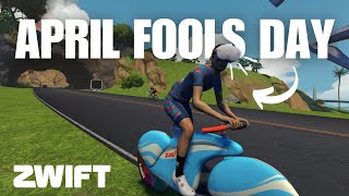 Zwift April Fools Day 2024  VR Goggles [upl. by Yadroc]