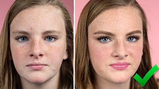 HOW TO DO MAKE UP WITH FRECKLES  Natural Makeup For Freckle Skin Light Coverage [upl. by Herold267]