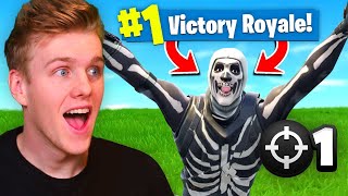 Reacting To My FIRST Victory Royale In Fortnite Battle Royale [upl. by Strohl]