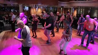 Countrywestern dancing with Sundance Saloon on the February 2020 RSVP Caribbean Cruise [upl. by Arramat233]