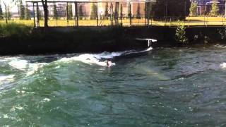 Turbigo  Surfisti sul Naviglio Grande Surfers on the Naviglio [upl. by Eissolf]