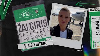 ŽalgirisBackstage vlog‘as pirmoji EJurgaitytės Eurolygos išvyka [upl. by Osi]