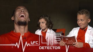 Van Dijk takes Lie Detector Test  Ever picked your nose and eaten it  Kop Kids [upl. by Cobbie988]