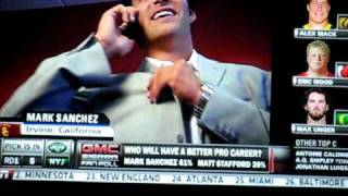 Mark Sanchez Pick at 2009 NFL Entry Draft [upl. by Ishmul]