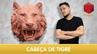 Cabeça de tigre Speed sculpt  Claytrix T02E15 [upl. by Avis]