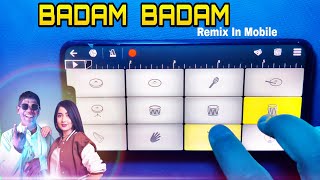 KACHA BADAM  Song Remix On Walkband Mobile  Piano  Drum  SB GALAXY [upl. by Yentrac]