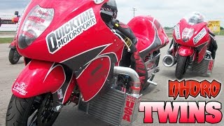 Quicktime Motorsports turbo Hayabusa twin motorcycles NHDRO 2011 [upl. by Bred]