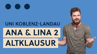 Livestream Altklausur Analysis amp Lineare Algebra 2 Teil 2 Lineare Algebra Uni KoblenzLandau [upl. by Elconin]