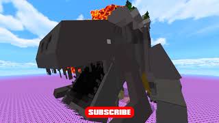 minecraft Burning Godzilla Vs Methuselah Vs Behemoth [upl. by Haisi]