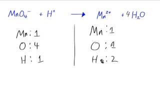 OCR AS Chemistry  Balancing Ionic Equations  example 2 [upl. by Knarf]