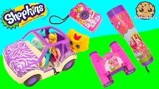 Shopkins Adventure Kit Animal Exploring Playset with Queen Elsa  Cookie Swirl C Videos [upl. by Kcirrej]