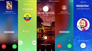 REDMI 13C VS SAMSUNG ECUADOR VS INFINIX CAR VS POCOPHONE X3 VS SONY Marsha incoming calls [upl. by Ymor708]