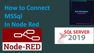 How to connect MSSQL In Node red [upl. by Adnalue265]