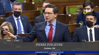 Pierre Poilievre goes straight at Justin Trudeau [upl. by Yelah]