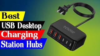 5 Best USB Desktop Charging Station Hubs Reviews in 2024 [upl. by Mcnair]