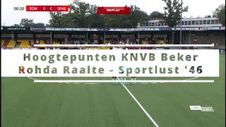 Hoogtepunten Rohda Raalte  Sportlust 46 KNVB Beker [upl. by Bornie]