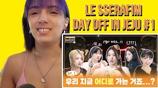 DAYOFF LE SSERAFIMs DAY OFF Season2in JEJU EP1  REACTION [upl. by Aivital26]