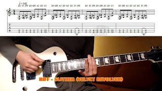 Slither RIFF Velvet Revolver GUITAR LESSON with TAB [upl. by Payson329]