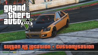 GTA 5 Sultan RS Location And Customisation [upl. by Duke6]