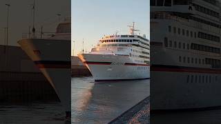 EUROPA  Bremerhaven 😍👍🌊 kreuzfahrtschiff kreuzfahrtschiffe ships bigships cruiseship bigboat [upl. by Player]