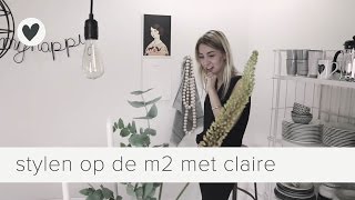 vtwonen stylen op de m2 met claire van trendgloss  aflevering 2 [upl. by Westfall]