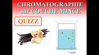 CHROMATOGRAPHIE sur COUCHE MINCE  QUIZZ  Chimie Seconde [upl. by Ettenav]