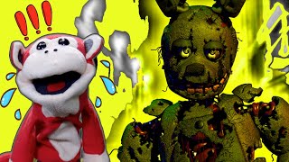 FNAF 3 CUIDADO CON SPRINGTRAP  EL MONO SÍLABO JUEGA FIVE NIGHTS AT FREDDYS 3 [upl. by Nortal]