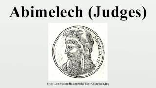 Abimelech Judges [upl. by Nollahp]