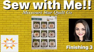 Sew with me Autumn Quilt Seeds by Lori Holt  Finishing 3 [upl. by Eidas967]