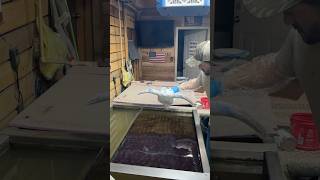 Cow skull dipped into 🇺🇸 usa patriotic shortvideo satisfying countrymusic love custom art [upl. by Atenaz]