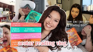 i read the most popular romantasy series of all time  acotar reading vlog pt 1 🧚🏼‍♀️💫 [upl. by Marih659]