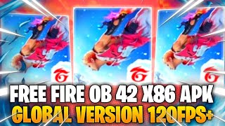 HOW TO DOWNLOAD FREE FIRE OB42 X86 APK 🔥No lag ⚡200 Fps [upl. by Ainnet915]