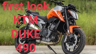 2022 KTM DUKE 490 first look [upl. by Eednyl]