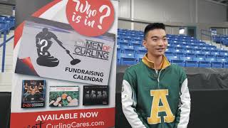 2024 Men of Curling Calendar model announcement Johnson Tao [upl. by Araas813]